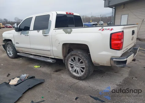 2014 Chevrolet Silverado 1500 High Country из США, поврежденный, VIN 3GCUKTEC6EG381663